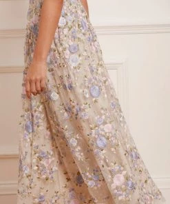 Needle & Thread Holding LTD Rose Dream Strapless Corset Ankle Gown