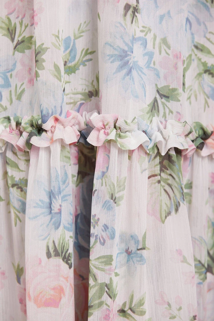 Needle & Thread Holding LTD Rose Fairytale Chiffon V-Neck Day Ankle Gown Womenswear 7 Needle & Thread Holding LTD Rose Fairytale Chiffon V-Neck Day Ankle Gown Womenswear