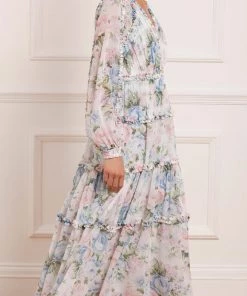 Needle & Thread Holding LTD Rose Fairytale Chiffon V-Neck Day Ankle Gown Womenswear 16 Needle & Thread Holding LTD Rose Fairytale Chiffon V-Neck Day Ankle Gown Womenswear