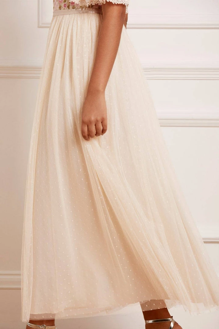 Needle & Thread Holding LTD Rosie Lace Bodice Short Sleeve Ankle Gown 7 Needle & Thread Holding LTD Rosie Lace Bodice Short Sleeve Ankle Gown