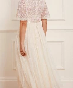 Needle & Thread Holding LTD Rosie Lace Bodice Short Sleeve Ankle Gown Womenswear 17 Needle & Thread Holding LTD Rosie Lace Bodice Short Sleeve Ankle Gown Womenswear