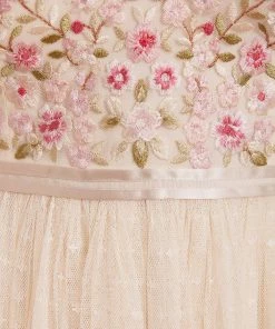 Needle & Thread Holding LTD Rosie Lace Bodice Short Sleeve Midi Dress