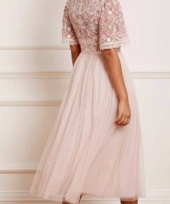 Needle & Thread Holding LTD Rosie Lace Bodice Short Sleeve Round Neck Ballerina Dress