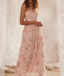 Needle & Thread Holding LTD Womenswear Rosie Lace Corset Ankle Gown