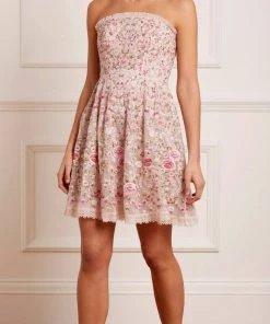 Needle & Thread Holding LTD Rosie Lace Corset Micro Mini Dress