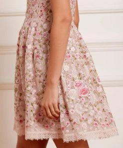 Needle & Thread Holding LTD Rosie Lace Corset Micro Mini Dress