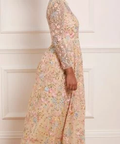 Needle & Thread Holding LTD Womenswear Secret Garden Long Sleeve Ankle Gown