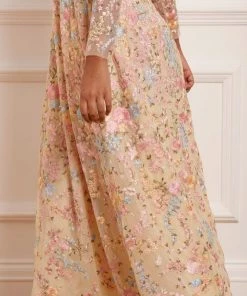 Needle & Thread Holding LTD Womenswear Secret Garden Long Sleeve Ankle Gown