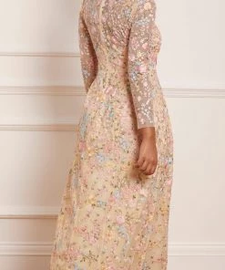 Needle & Thread Holding LTD Womenswear Secret Garden Long Sleeve Ankle Gown