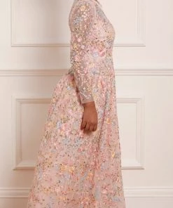 Needle & Thread Holding LTD Secret Garden Long Sleeve Ankle Gown Womenswear