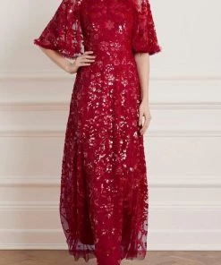 Needle & Thread Holding LTD Womenswear Sequin Ribbon Gown