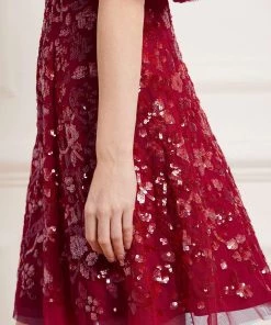 Needle & Thread Holding LTD Sequin Ribbon Mini Dress