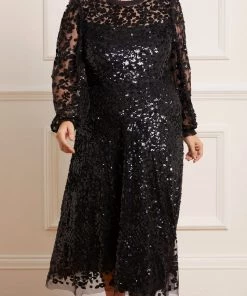 Needle & Thread Holding LTD Womenswear Seren Long Sleeve Ballerina Dress