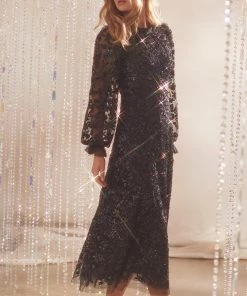 Needle & Thread Holding LTD Womenswear Seren Long Sleeve Ballerina Dress