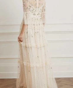 Needle & Thread Holding LTD Shimmer Ditsy Long Sleeve Gown 15 Needle & Thread Holding LTD Shimmer Ditsy Long Sleeve Gown