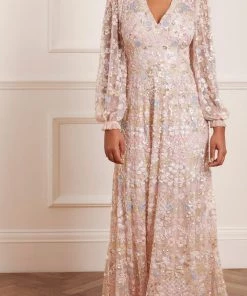 Needle & Thread Holding LTD Womenswear Shimmer Fairytale V-Neck Gown