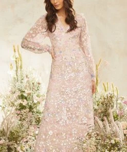 Needle & Thread Holding LTD Womenswear Shimmer Fairytale V-Neck Gown