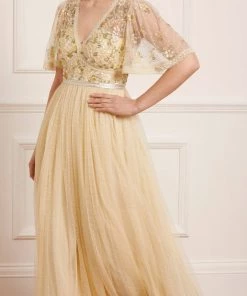 Needle & Thread Holding LTD Shimmer Primrose Bodice Ankle Gown