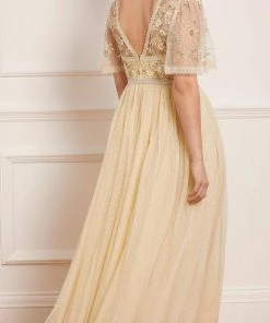 Needle & Thread Holding LTD Shimmer Primrose Bodice Ankle Gown