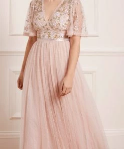 Needle & Thread Holding LTD Womenswear Shimmer Primrose Bodice Ankle Gown