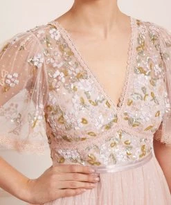 Needle & Thread Holding LTD Womenswear Shimmer Primrose Bodice Ankle Gown