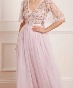 Needle & Thread Holding LTD Shimmer Primrose Bodice Ankle Gown Womenswear 12 Needle & Thread Holding LTD Shimmer Primrose Bodice Ankle Gown Womenswear