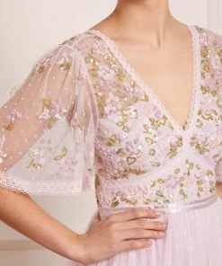 Needle & Thread Holding LTD Shimmer Primrose Bodice Ankle Gown Womenswear 13 Needle & Thread Holding LTD Shimmer Primrose Bodice Ankle Gown Womenswear