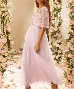 Needle & Thread Holding LTD Shimmer Primrose Bodice Ankle Gown Womenswear 17 Needle & Thread Holding LTD Shimmer Primrose Bodice Ankle Gown Womenswear