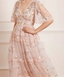 Needle & Thread Holding LTD Womenswear Shimmer Primrose Midaxi Dress