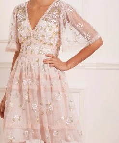 Needle & Thread Holding LTD Shimmer Primrose Mini Dress Womenswear