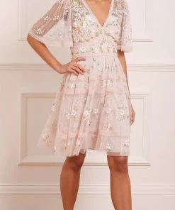 Needle & Thread Holding LTD Shimmer Primrose Mini Dress Womenswear