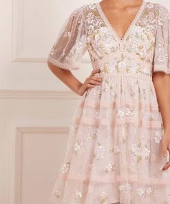 Needle & Thread Holding LTD Shimmer Primrose Mini Dress Womenswear