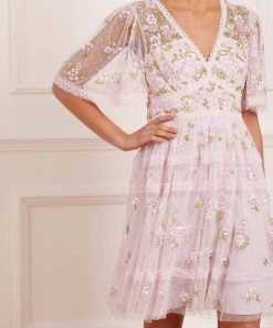 Needle & Thread Holding LTD Shimmer Primrose Mini Dress Womenswear