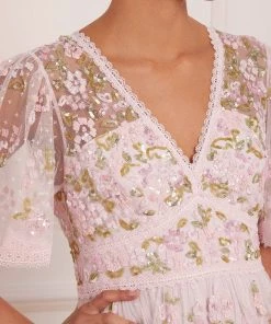 Needle & Thread Holding LTD Shimmer Primrose Mini Dress Womenswear