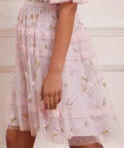 Needle & Thread Holding LTD Shimmer Primrose Mini Dress Womenswear