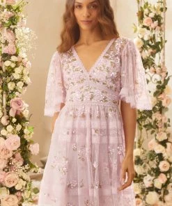 Needle & Thread Holding LTD Shimmer Primrose Mini Dress Womenswear