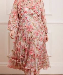 Needle & Thread Holding LTD Womenswear Summer Song Diamond Ruffle Ballerina Dress