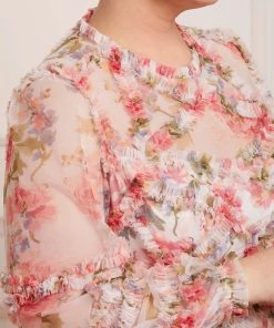 Needle & Thread Holding LTD Womenswear Summer Song Diamond Ruffle Gown