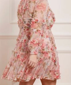 Needle & Thread Holding LTD Womenswear Summer Song Diamond Ruffle Mini Dress