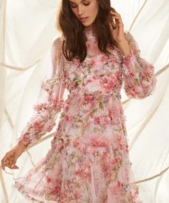 Needle & Thread Holding LTD Womenswear Summer Song Diamond Ruffle Mini Dress