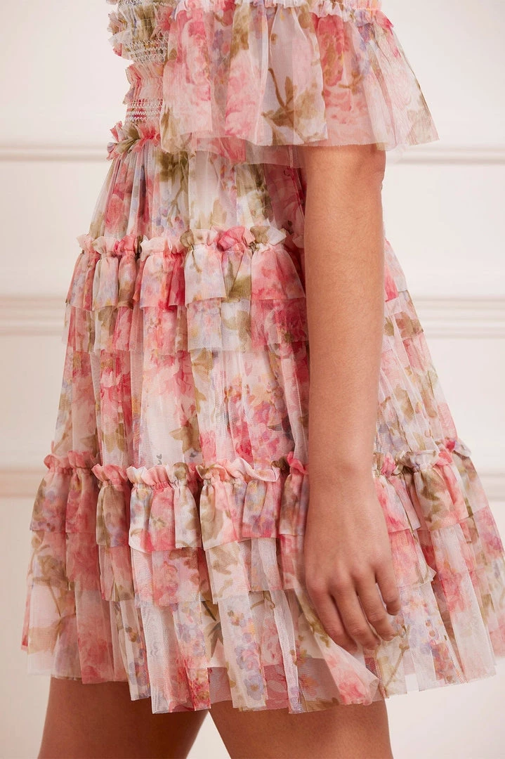 Needle & Thread Holding LTD Summer Song Peaches Smocked Micro Mini Dress 9 Needle & Thread Holding LTD Summer Song Peaches Smocked Micro Mini Dress