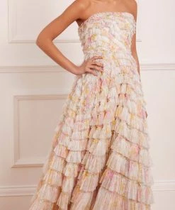 Needle & Thread Holding LTD Womenswear Sunrise Bloom Corset Ankle Gown