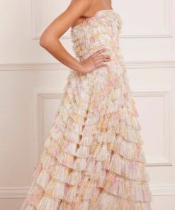 Needle & Thread Holding LTD Womenswear Sunrise Bloom Corset Ankle Gown