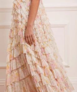 Needle & Thread Holding LTD Womenswear Sunrise Bloom Corset Ankle Gown