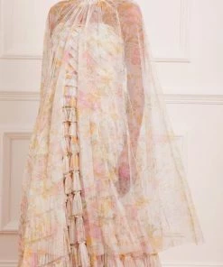 Needle & Thread Holding LTD Womenswear Sunrise Bloom Midaxi Cape