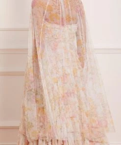 Needle & Thread Holding LTD Womenswear Sunrise Bloom Midaxi Cape