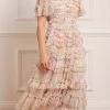 Needle & Thread Holding LTD Sunrise Bloom Ruffle Short Sleeve Ballerina Dress Womenswear