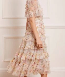 Needle & Thread Holding LTD Sunrise Bloom Ruffle Short Sleeve Ballerina Dress Womenswear 17 Needle & Thread Holding LTD Sunrise Bloom Ruffle Short Sleeve Ballerina Dress Womenswear