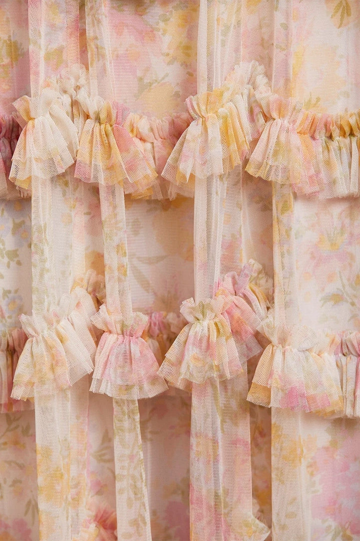 Needle & Thread Holding LTD Womenswear Sunrise Bloom Ruffle Short Sleeve Gown 7 Needle & Thread Holding LTD Womenswear Sunrise Bloom Ruffle Short Sleeve Gown