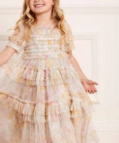 Needle & Thread Holding LTD Sunrise Bloom Smocked Kids Dress